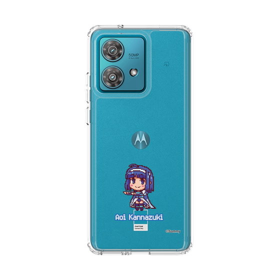 スリムプロテクションケース［ ツインエンジェル - 神無月 葵 - ドットイラスト ］