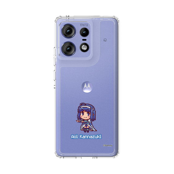 スリムプロテクションケース［ ツインエンジェル - 神無月 葵 - ドットイラスト ］
