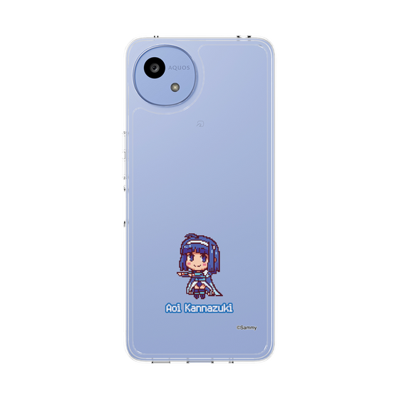 スリムプロテクションケース［ ツインエンジェル - 神無月 葵 - ドットイラスト ］