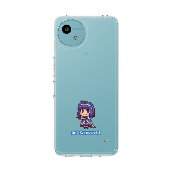 スリムプロテクションケース［ ツインエンジェル - 神無月 葵 - ドットイラスト ］