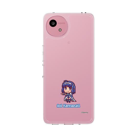 スリムプロテクションケース［ ツインエンジェル - 神無月 葵 - ドットイラスト ］