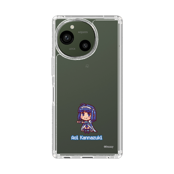 スリムプロテクションケース［ ツインエンジェル - 神無月 葵 - ドットイラスト ］