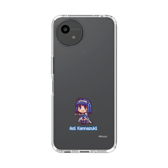 スリムプロテクションケース［ ツインエンジェル - 神無月 葵 - ドットイラスト ］