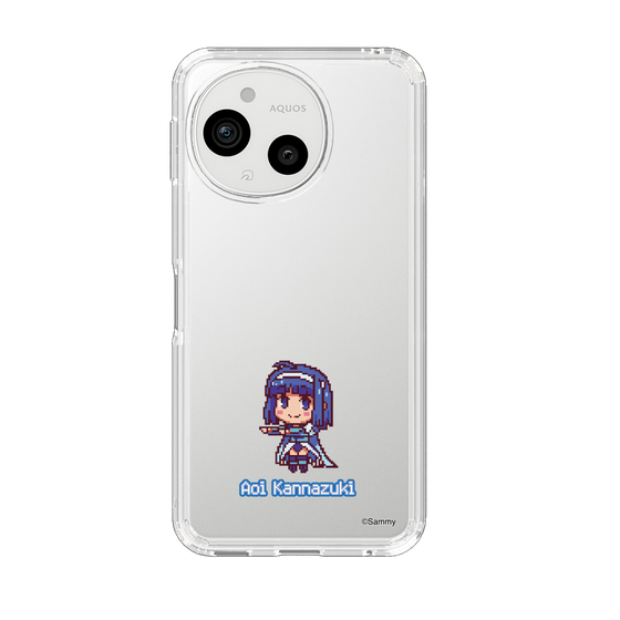 スリムプロテクションケース［ ツインエンジェル - 神無月 葵 - ドットイラスト ］