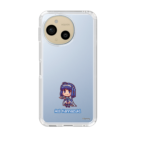 スリムプロテクションケース［ ツインエンジェル - 神無月 葵 - ドットイラスト ］