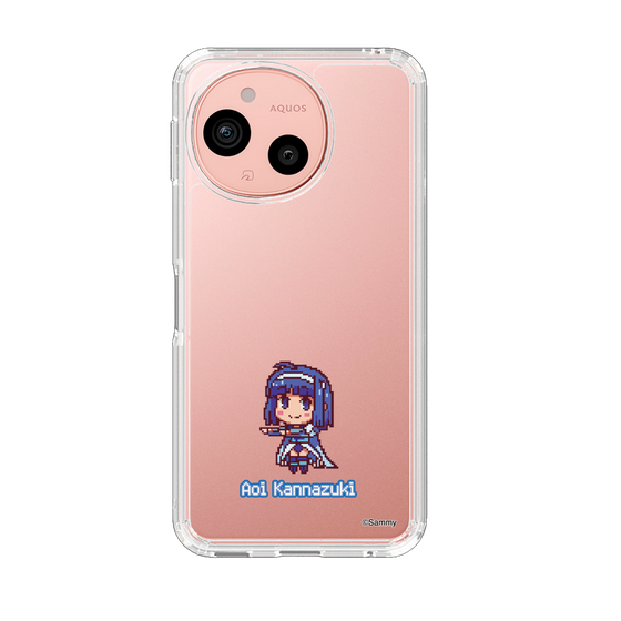 スリムプロテクションケース［ ツインエンジェル - 神無月 葵 - ドットイラスト ］