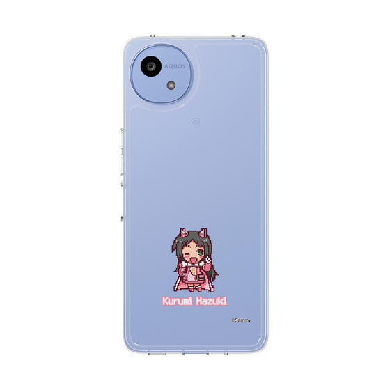 スリムプロテクションケース［ ツインエンジェル - 葉月 クルミ - ドットイラスト ］