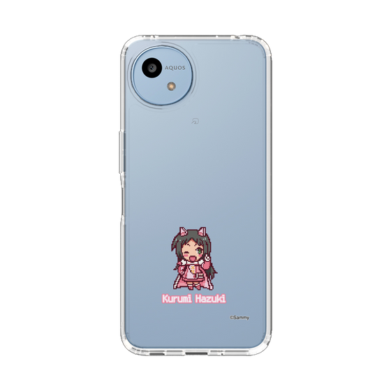 スリムプロテクションケース［ ツインエンジェル - 葉月 クルミ - ドットイラスト ］