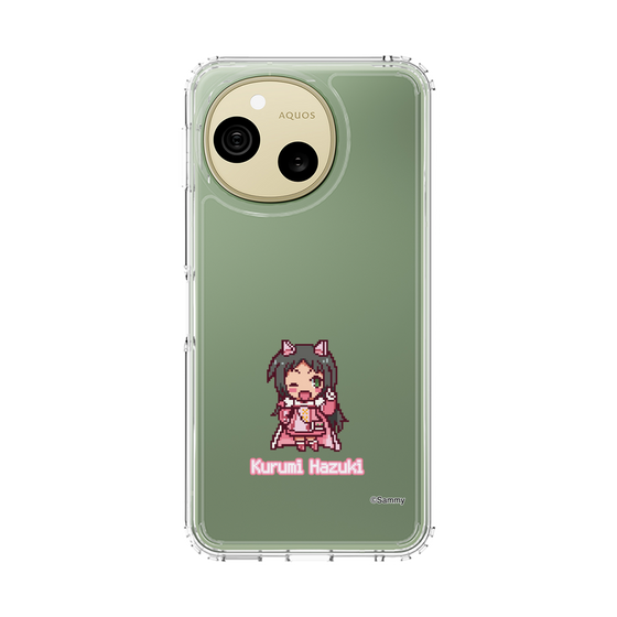 スリムプロテクションケース［ ツインエンジェル - 葉月 クルミ - ドットイラスト ］