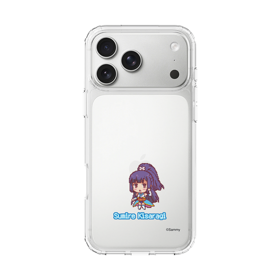 スリムプロテクションケース［ ツインエンジェル - 如月 すみれ - ドットイラスト ］