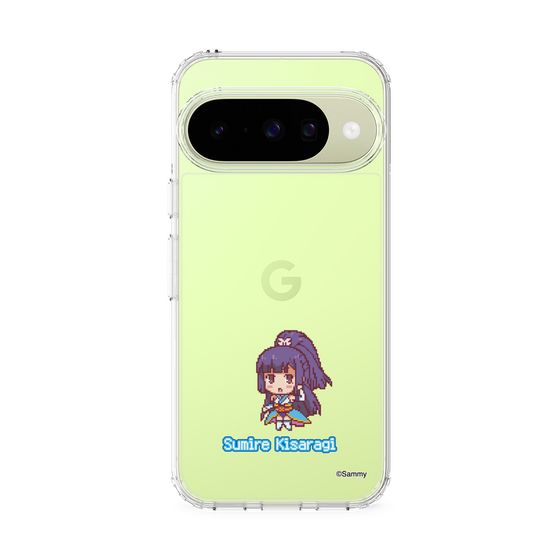 スリムプロテクションケース［ ツインエンジェル - 如月 すみれ - ドットイラスト ］