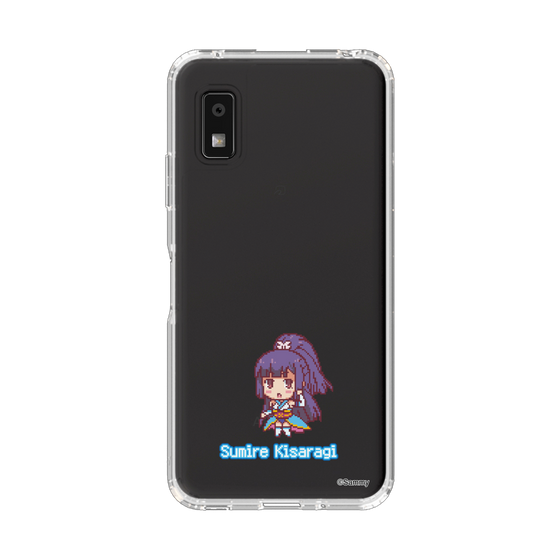 スリムプロテクションケース［ ツインエンジェル - 如月 すみれ - ドットイラスト ］