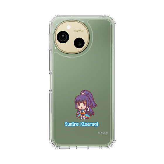 スリムプロテクションケース［ ツインエンジェル - 如月 すみれ - ドットイラスト ］