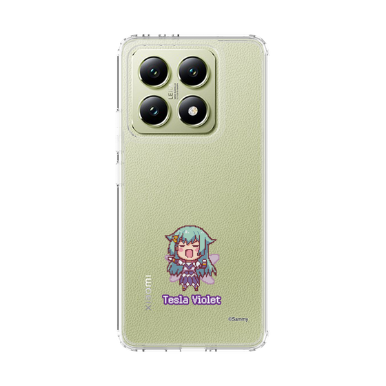 スリムプロテクションケース［ ツインエンジェル - テスラ・ヴァイオレット - ドットイラスト ］
