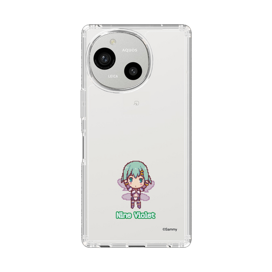 スリムプロテクションケース［ ツインエンジェル - ナイン・ヴァイオレット - ドットイラスト ］