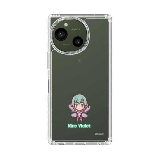 スリムプロテクションケース［ ツインエンジェル - ナイン・ヴァイオレット - ドットイラスト ］