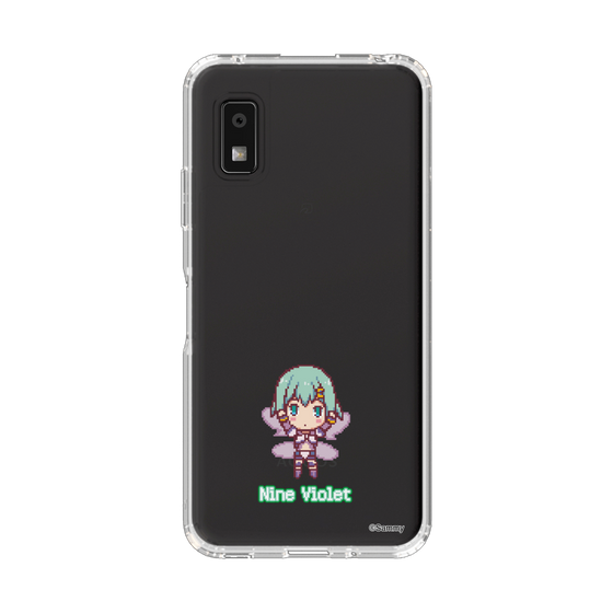 スリムプロテクションケース［ ツインエンジェル - ナイン・ヴァイオレット - ドットイラスト ］