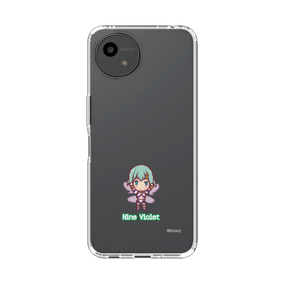 スリムプロテクションケース［ ツインエンジェル - ナイン・ヴァイオレット - ドットイラスト ］