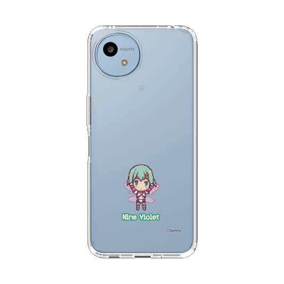 スリムプロテクションケース［ ツインエンジェル - ナイン・ヴァイオレット - ドットイラスト ］