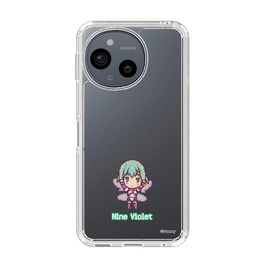 スリムプロテクションケース［ ツインエンジェル - ナイン・ヴァイオレット - ドットイラスト ］