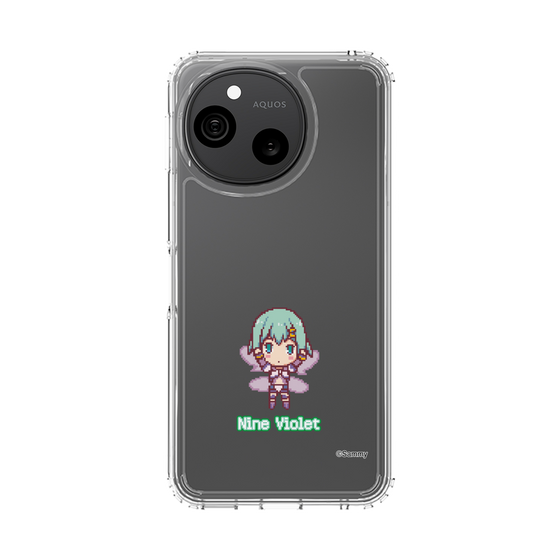 スリムプロテクションケース［ ツインエンジェル - ナイン・ヴァイオレット - ドットイラスト ］