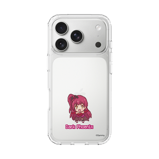 スリムプロテクションケース［ ツインエンジェル - ダークフェニックス - ドットイラスト ］