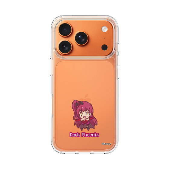 スリムプロテクションケース［ ツインエンジェル - ダークフェニックス - ドットイラスト ］