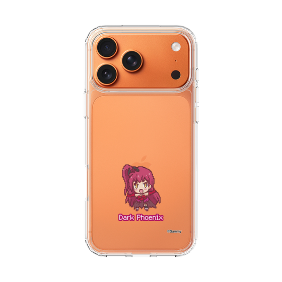 スリムプロテクションケース［ ツインエンジェル - ダークフェニックス - ドットイラスト ］