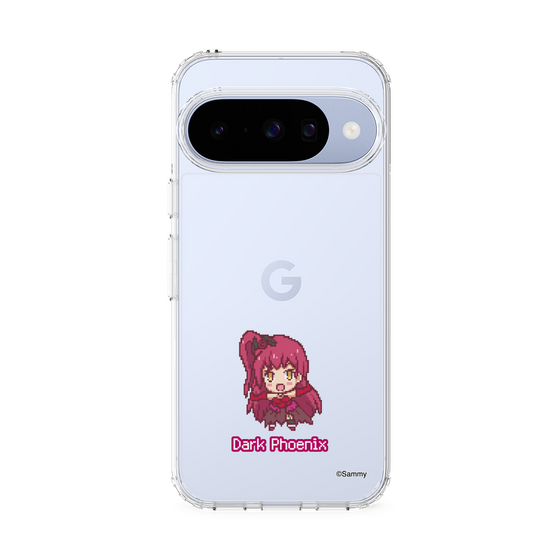 スリムプロテクションケース［ ツインエンジェル - ダークフェニックス - ドットイラスト ］