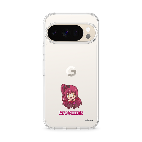 スリムプロテクションケース［ ツインエンジェル - ダークフェニックス - ドットイラスト ］