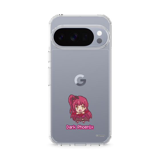 スリムプロテクションケース［ ツインエンジェル - ダークフェニックス - ドットイラスト ］