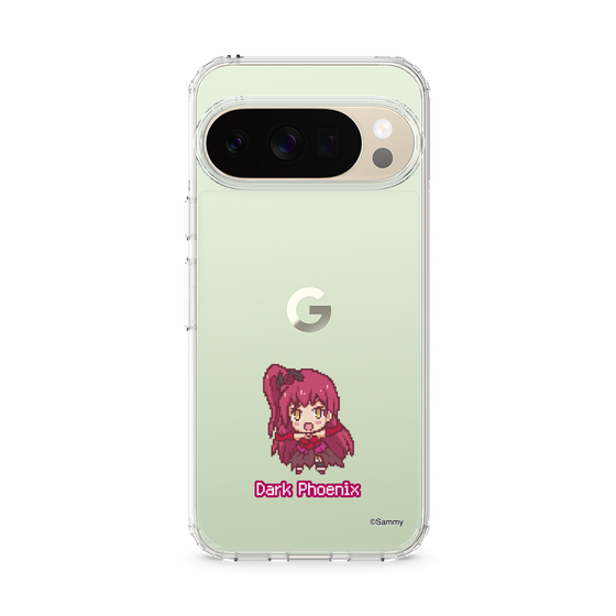 スリムプロテクションケース［ ツインエンジェル - ダークフェニックス - ドットイラスト ］