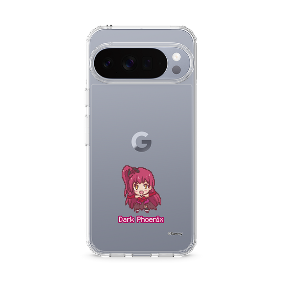 スリムプロテクションケース［ ツインエンジェル - ダークフェニックス - ドットイラスト ］