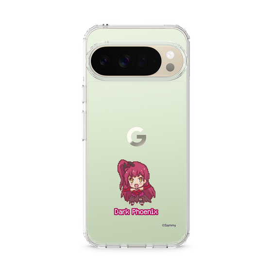 スリムプロテクションケース［ ツインエンジェル - ダークフェニックス - ドットイラスト ］