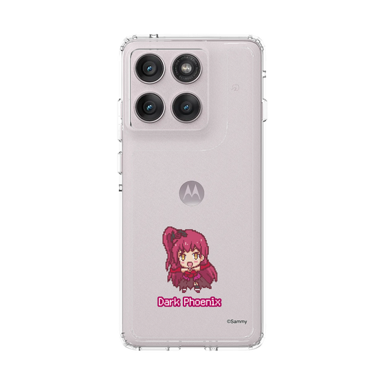 スリムプロテクションケース［ ツインエンジェル - ダークフェニックス - ドットイラスト ］