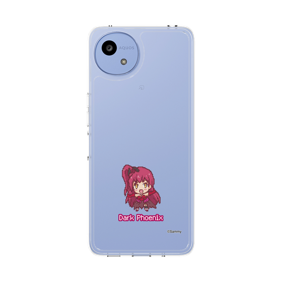スリムプロテクションケース［ ツインエンジェル - ダークフェニックス - ドットイラスト ］