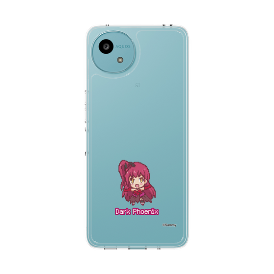 スリムプロテクションケース［ ツインエンジェル - ダークフェニックス - ドットイラスト ］