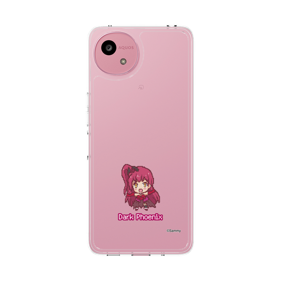 スリムプロテクションケース［ ツインエンジェル - ダークフェニックス - ドットイラスト ］