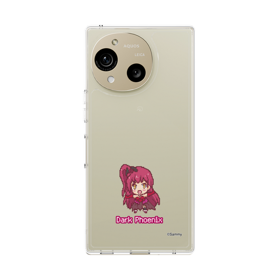 スリムプロテクションケース［ ツインエンジェル - ダークフェニックス - ドットイラスト ］