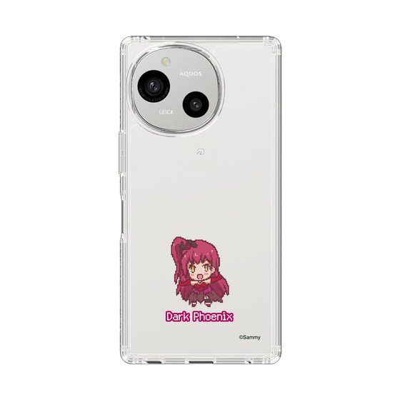 スリムプロテクションケース［ ツインエンジェル - ダークフェニックス - ドットイラスト ］