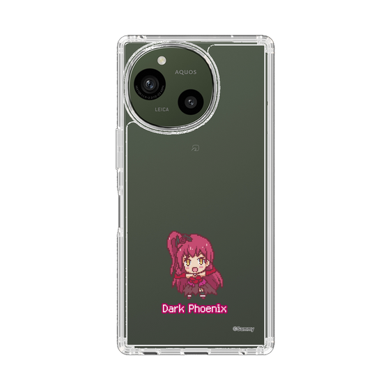 スリムプロテクションケース［ ツインエンジェル - ダークフェニックス - ドットイラスト ］