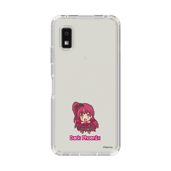 スリムプロテクションケース［ ツインエンジェル - ダークフェニックス - ドットイラスト ］