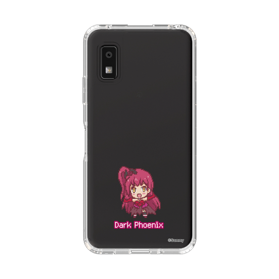 スリムプロテクションケース［ ツインエンジェル - ダークフェニックス - ドットイラスト ］