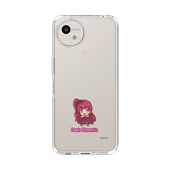 スリムプロテクションケース［ ツインエンジェル - ダークフェニックス - ドットイラスト ］