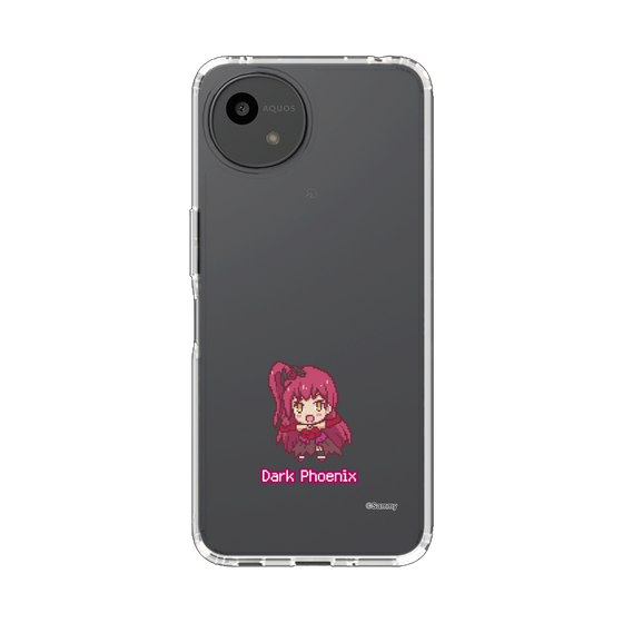 スリムプロテクションケース［ ツインエンジェル - ダークフェニックス - ドットイラスト ］
