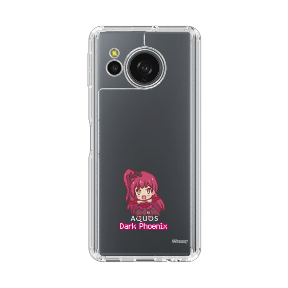 スリムプロテクションケース［ ツインエンジェル - ダークフェニックス - ドットイラスト ］