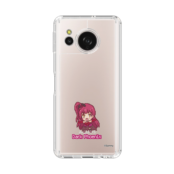 スリムプロテクションケース［ ツインエンジェル - ダークフェニックス - ドットイラスト ］