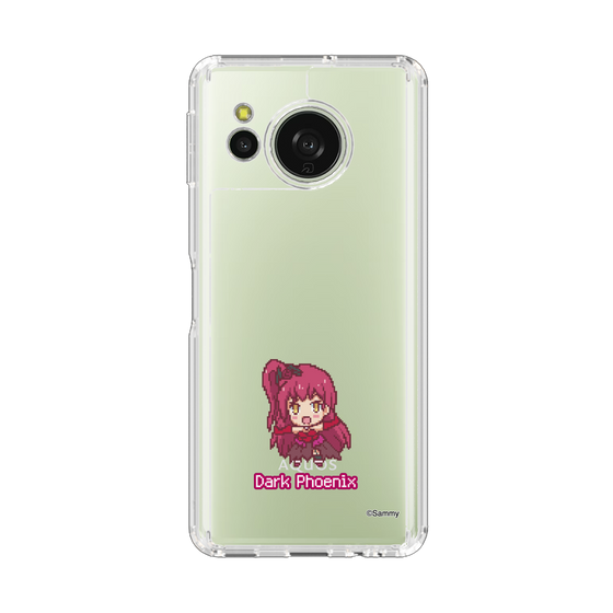 スリムプロテクションケース［ ツインエンジェル - ダークフェニックス - ドットイラスト ］