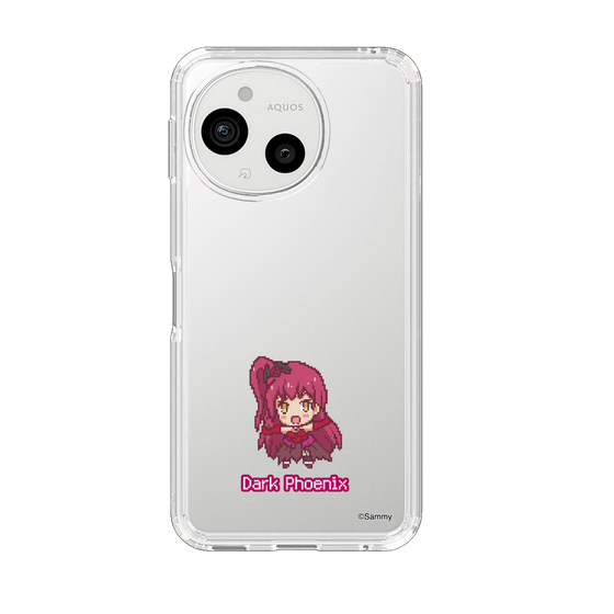 スリムプロテクションケース［ ツインエンジェル - ダークフェニックス - ドットイラスト ］