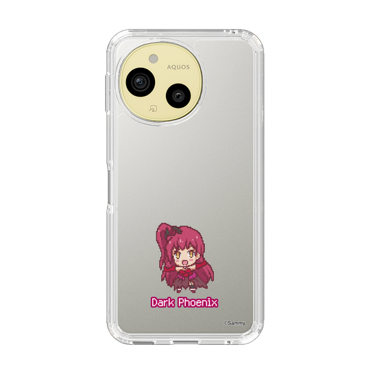 スリムプロテクションケース［ ツインエンジェル - ダークフェニックス - ドットイラスト ］